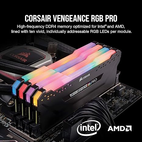 Corsair Vengeance RGB Pro 32GB (2x16GB) DDR4 3600MHz RAM Kit Corsair Vengeance RGB Pro 32GB (2x16GB) DDR4 3600MHz RAM Kit